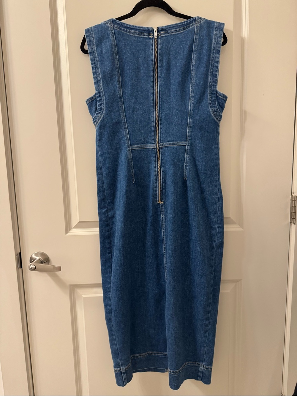 Pilcro Blue Denim Midi Dress - Picture 4 of 15